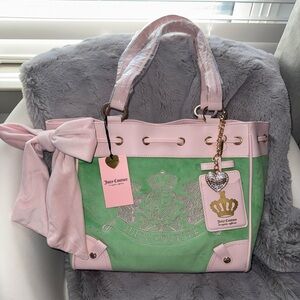 Juicy Couture Scottie Dogs Pink and Green Daydreamer